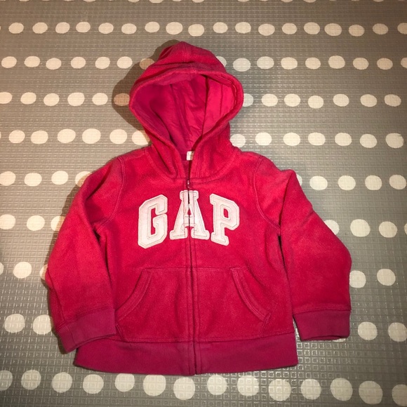 Gap, zip up hoodie sweater, pink - Picture 2 of 4